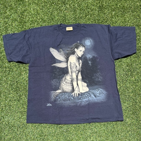 VTG 00’s / Y2K Deadstock The Mountain Dark Purple Tattoo Fairy Tee - Picture 1 of 5